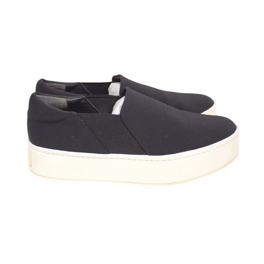 Vince. Warren Platform Slip On Sneakers | Black Canvas Loafer Sneaker Size 7 - Picture 5 of 14